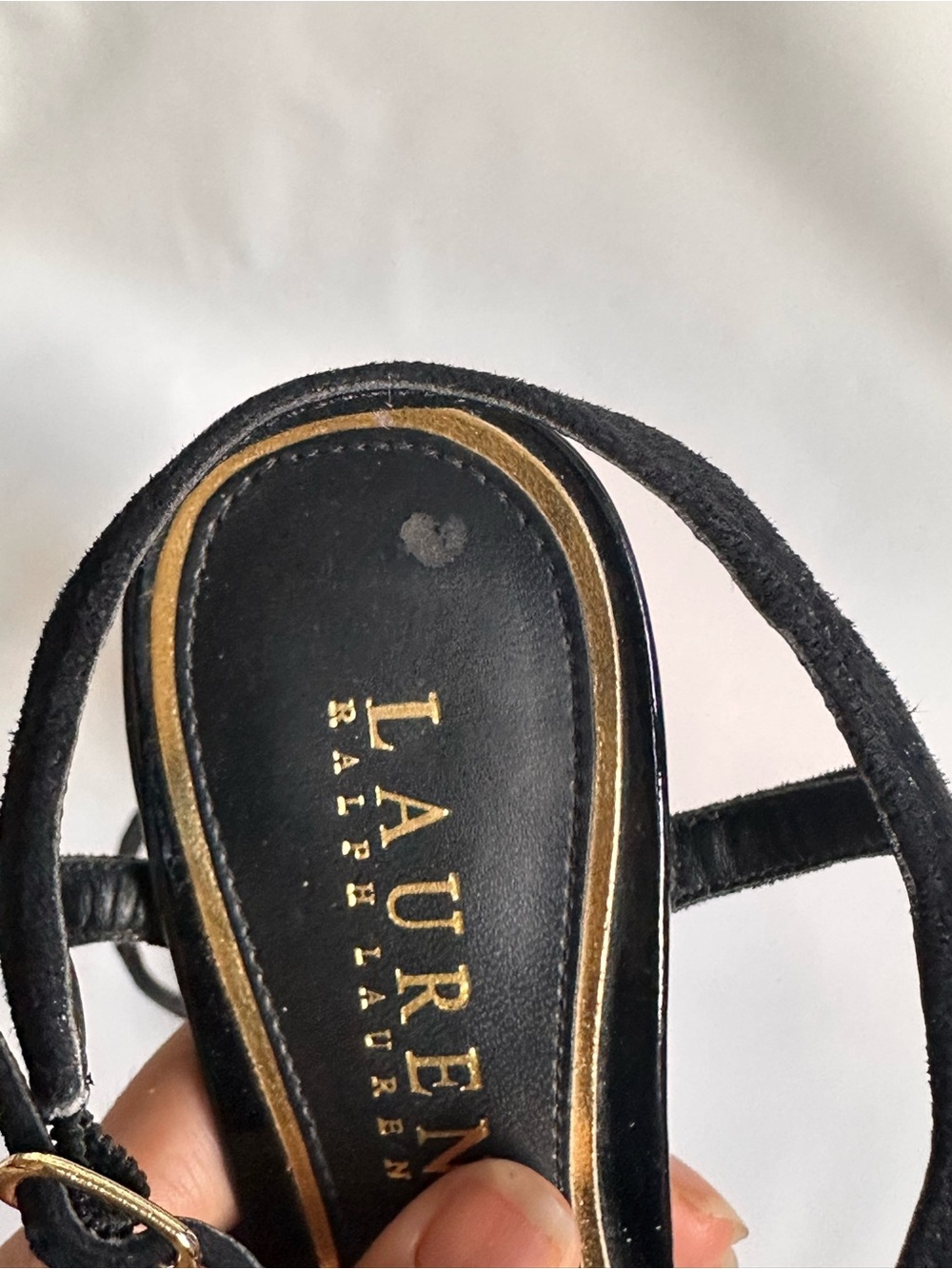 Lauren Ralph Lauren Black Patent Pointed-Toe Slingback Pumps - Picture 7 of 7